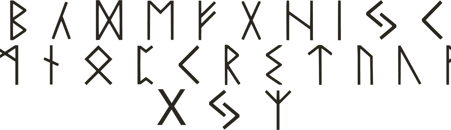 Inscription in runic script