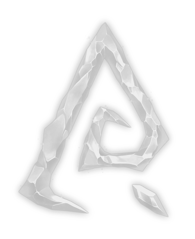 Grayscale logo of Anazir game